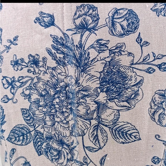 Blue and White Floral Corset Bodice Renaissance Faire Costume Size Medium - Picture 8 of 14